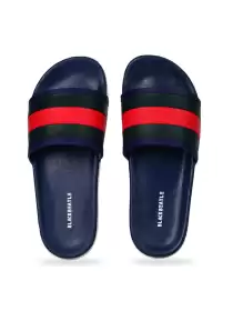 Women Striped Sliders