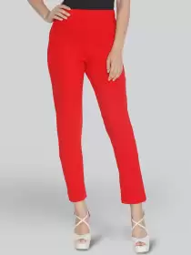 Women Cotton Cropped Trousers