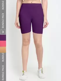 Women Pack Of 3 Sports Shorts