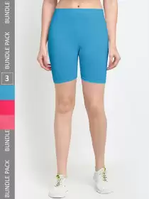 Women Pack Of 3 Yoga Shorts