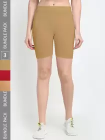 Women Pack Of 3 Sports Shorts
