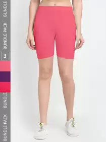 Women Pack Of 3 Sports Shorts