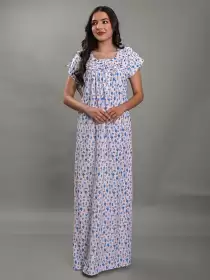 Floral Printed Maxi Nightdress