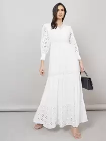 V-Neck Fit & Flare Maxi Dress