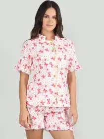 Women Floral Print Night suit