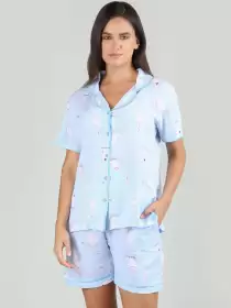 Women Graphic Print Night suit