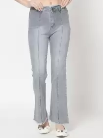 Women Heavy Fade Cotton Jeans