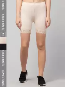 Women Pack Of 2 Cycling Shorts