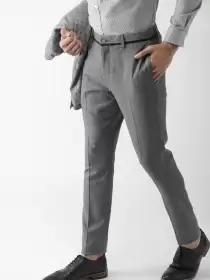 Men Slim Fit Formal Trousers