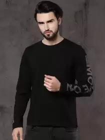 Solid Round Neck T-shirt