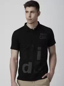 Printed Polo Collar T-shirt