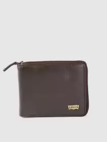 Men Textured Zip Around Wallet