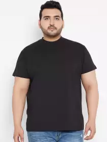 Plus Size Solid Round Neck T-shirt