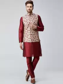 Men Kurta Set & Nehru Jacket