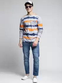 Printed Round Neck Pure Cotton T-shirt