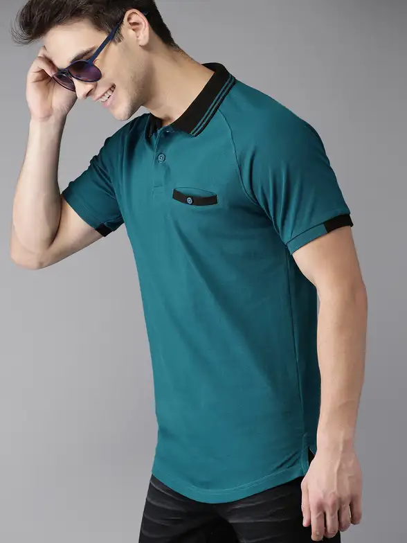 Polo Collar Cotton Pure Cotton T-shirt image