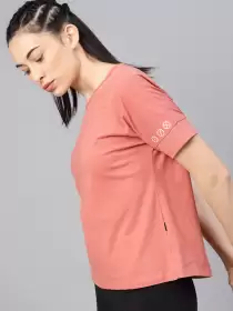 Women Solid Round Neck T-shirt