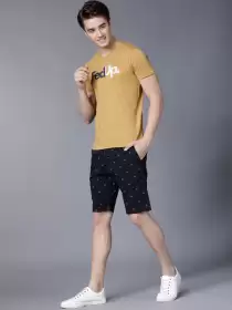 Men Slim Fit Regular Shorts