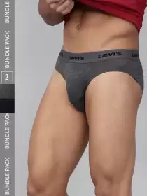 Men Pack of 2 Solid Briefs