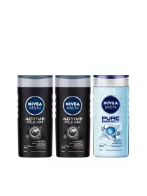 Men Set of 3 Shower Gels