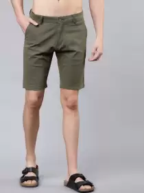 Men Slim Fit Chino Shorts