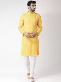 Men Printed Straight Kurta