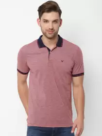 Solid Polo Collar T-shirt