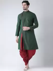 Men Self Design Kurta with Patiala
