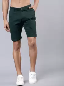 Men Slim Fit Regular Shorts