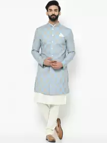 Men Printed Sherwani Set
