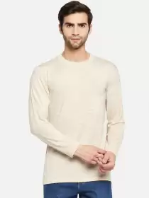 Men Solid Thermal Top