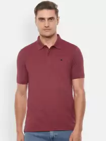 Solid Polo Collar T-shirt - image 2