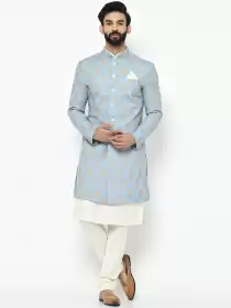 Men Printed Sherwani Set