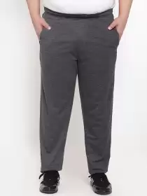 Men Solid Straight-Fit Track Pants