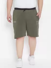 Plus Size Men Regular Fit Sports Shorts