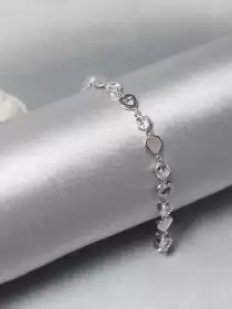 Women Rhodium-Plated Bracelet