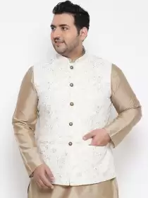 Men Printed Woven Nehru Jacket