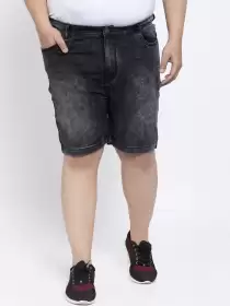 Men Regular Fit Denim Shorts