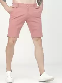 Men Slim Fit Regular Shorts