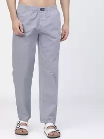 Men Checked Cotton Lounge Pants