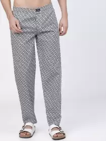 Men Printed Cotton Lounge Pants