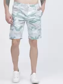 Men Slim Fit Cotton Shorts