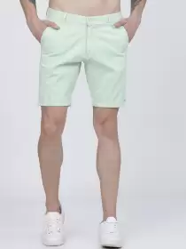 Men Slim Fit Regular Shorts