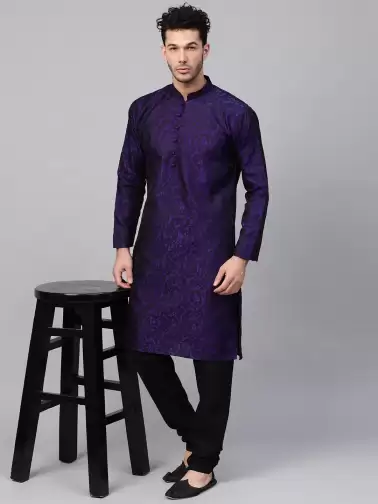 Men Kurta with Churidar - image 2
