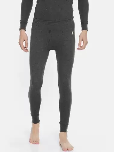 Men Solid Thermal Bottoms - image 2