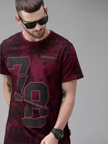 Printed Round Neck Pure Cotton T-shirt - image 2