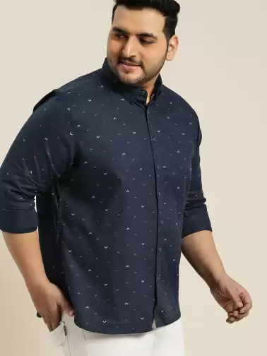 Plus Size Men Printed Casual Shirt - image 2