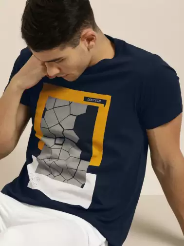 Printed Round Neck Pure Cotton T-shirt - image 2
