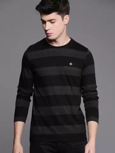 Striped Slim Fit Cotton Pure Cotton T-shirt - image 2