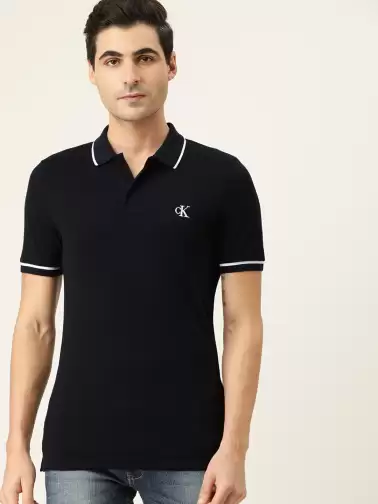 Slim Fit Polo Collar T-shirt - image 2